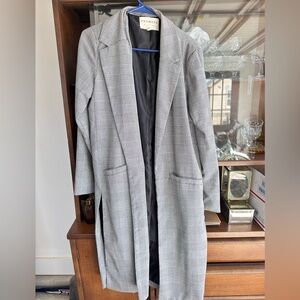 Promesa Gray Plaid Coat
